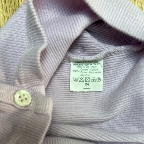 Brandy Melville Purple Button-Up Crop Top - Picture 3 of 3